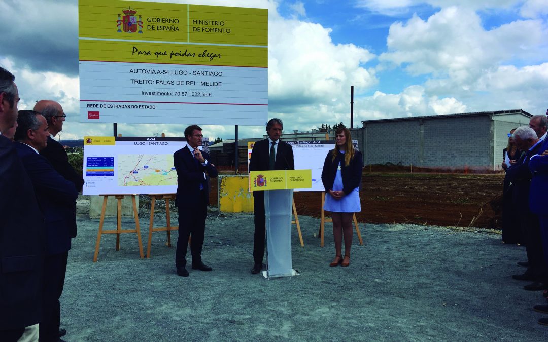 Arrancan por fin as obras da autovía A -54 entre Melide e Palas de Rei